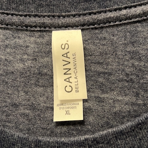 Bella Canvas navy blue t-shirt with graphic - Picture 3 of 4